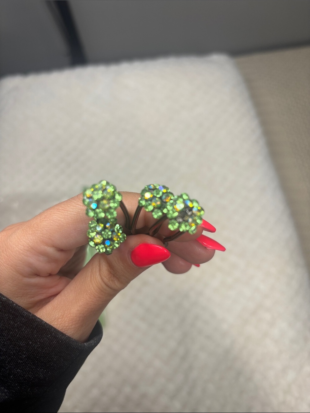 Elegant Green Hair pins (set of 4)​